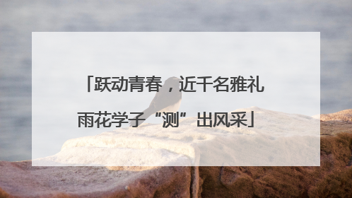 跃动青春，近千名雅礼雨花学子“测”出风采