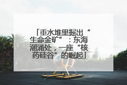 重水堆里掘出“生命金矿”：东海潮涌处，一座“核药硅谷”的崛起