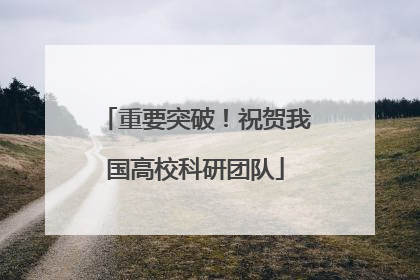 重要突破！祝贺我国高校科研团队