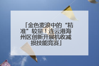 金色麦浪中的“精准”较量！连云港海州区创新开展机收减损技能竞赛