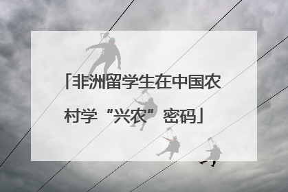 非洲留学生在中国农村学“兴农”密码