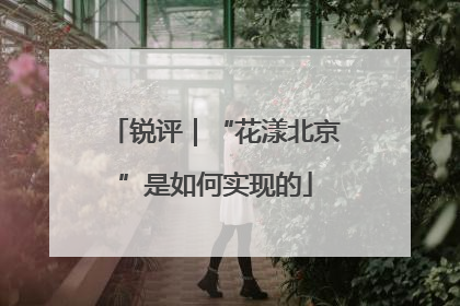 锐评｜“花漾北京”是如何实现的