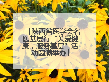 陕西省医学会名医基层行“关爱健康，服务基层”活动圆满举办