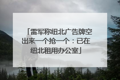 雷军称纽北广告牌空出来一个抢一个：已在纽北租用办公室