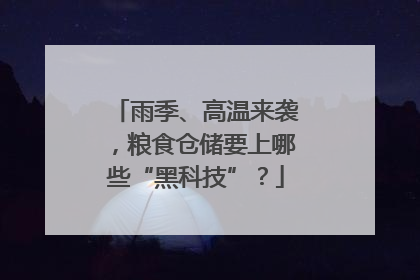 雨季、高温来袭，粮食仓储要上哪些“黑科技”？