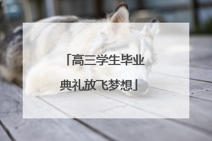 高三学生毕业典礼放飞梦想
