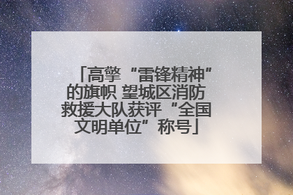 高擎“雷锋精神”的旗帜 望城区消防救援大队获评“全国文明单位”称号