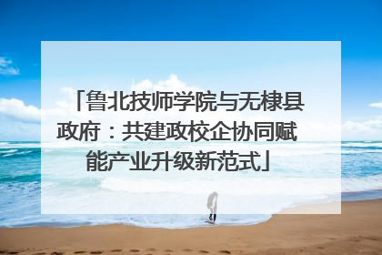 鲁北技师学院与无棣县政府：共建政校企协同赋能产业升级新范式