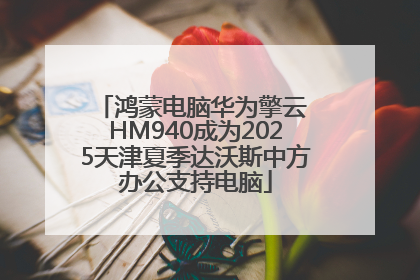鸿蒙电脑华为擎云 HM940成为2025天津夏季达沃斯中方办公支持电脑