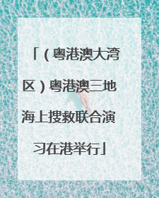 （粤港澳大湾区）粤港澳三地海上搜救联合演习在港举行