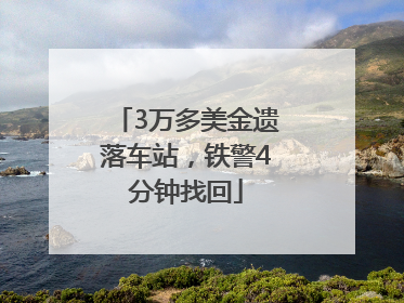 3万多美金遗落车站，铁警4分钟找回