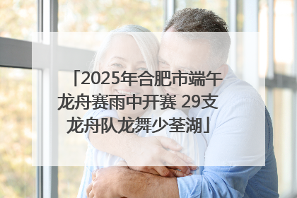 2025年合肥市端午龙舟赛雨中开赛 29支龙舟队龙舞少荃湖