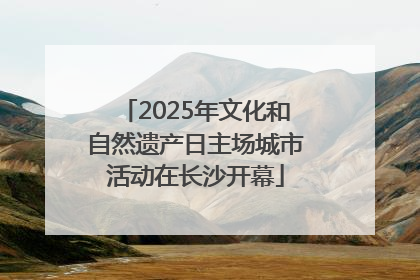2025年文化和自然遗产日主场城市活动在长沙开幕