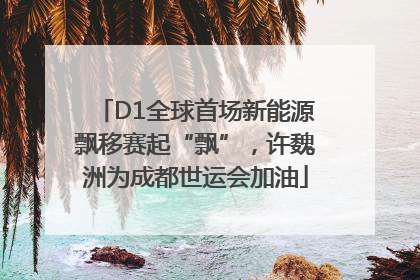 D1全球首场新能源飘移赛起“飘”，许魏洲为成都世运会加油